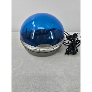 Sharper Image Info Globe Scrolling LED Message Center Caller ID Blue WI701 Y2K